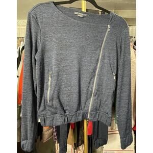 Ladies A/X Armani Exchange blue moto style zip jacket S and joggers Size XS